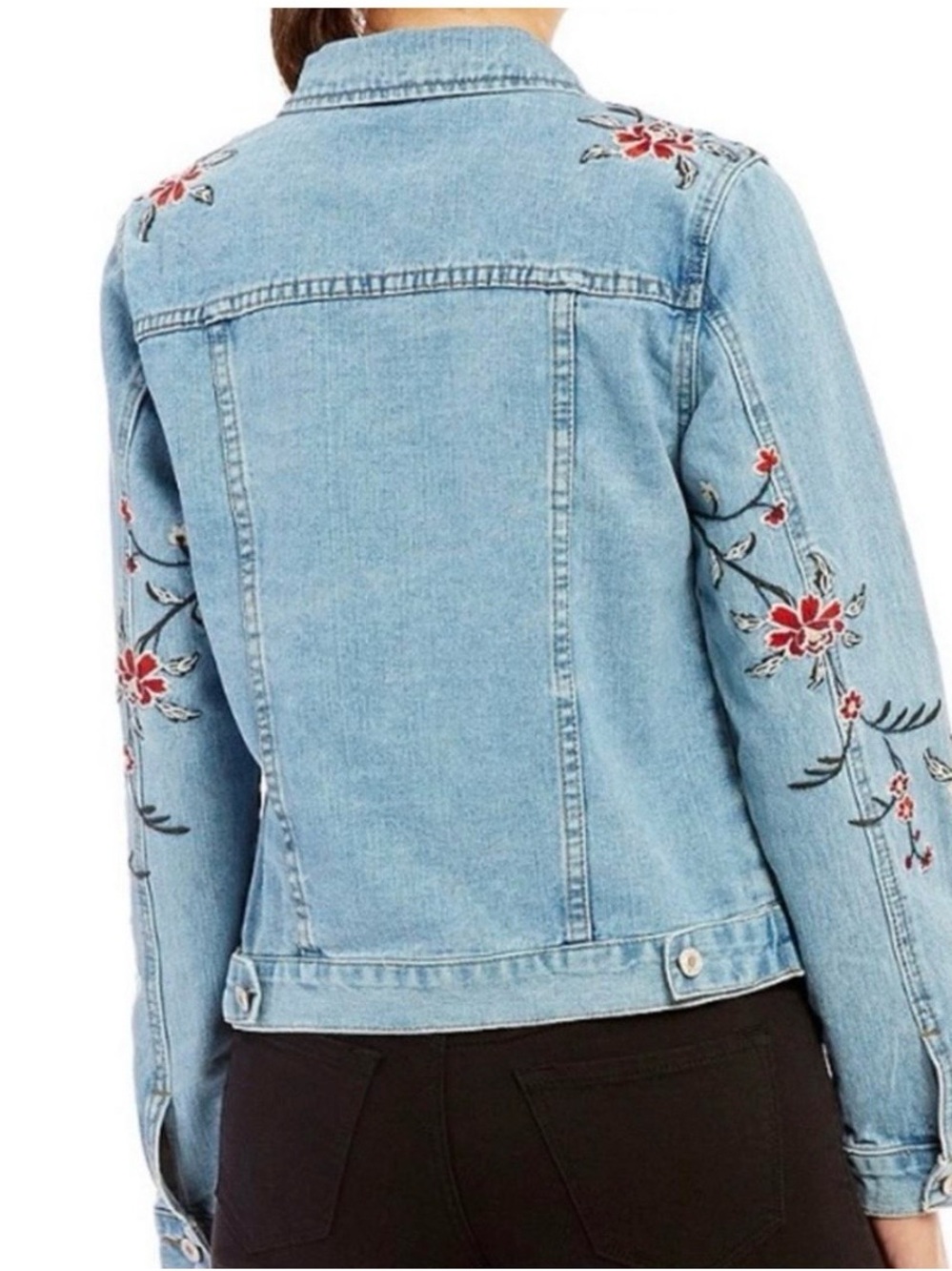 Gianni Bini Light Blue Denim jacket with Lime Brand Tag